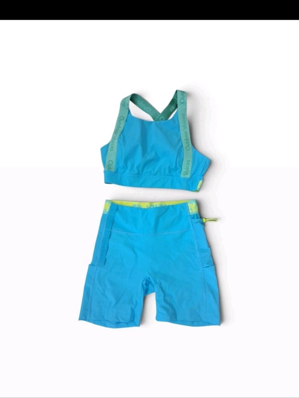 Outdoor Voices Collection Disney World Exclusive Mickey Snacks TOP & Shorts Sz S